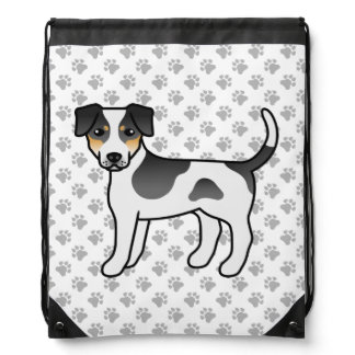 Tricolor Danish-Swedish Farmdog Cute Cartoon Dog Drawstring Bag