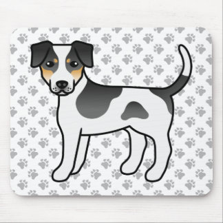 Tricolor Danish-Swedish Farmdog Cute Cartoon Dog Mouse Pad
