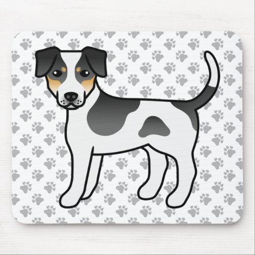 Tricolor Danish_Swedish Farmdog Cute Cartoon Dog Mouse Pad