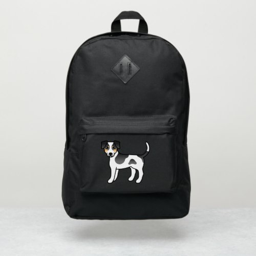 Tricolor Danish_Swedish Farmdog Cute Cartoon Dog Port Authority Backpack