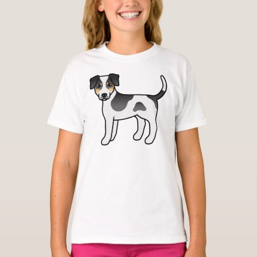 Tricolor Danish_Swedish Farmdog Cute Cartoon Dog T_Shirt