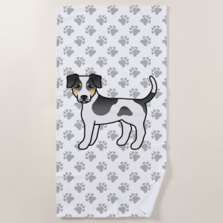 Tricolor Danish-Swedish Farmdog Cute Dog Beach Towel