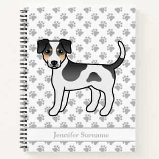 Tricolor Danish-Swedish Farmdog Cute Dog &amp; Name Notebook
