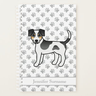 Tricolor Danish-Swedish Farmdog Cute Dog & Name Planner