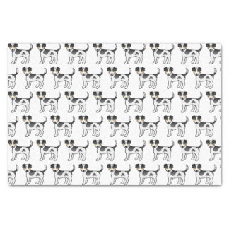 Tricolor Danish-Swedish Farmdog Cute Dogs Pattern Tissue Paper
