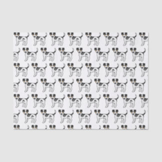 Tricolor Danish-Swedish Farmdog Cute Dogs Pattern Tissue Paper