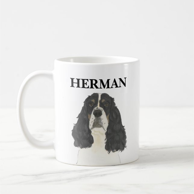 Tricolor English Springer Spaniel Coffee Mug (Left)