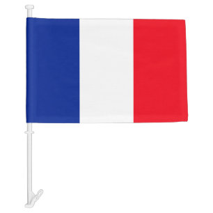 Tricolor Flag of France Patriotic Car Flag