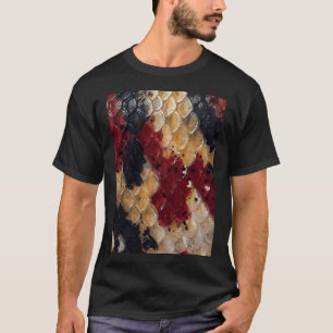 Tricolor Japanese Koi Fish Scale Pattern T-Shirt