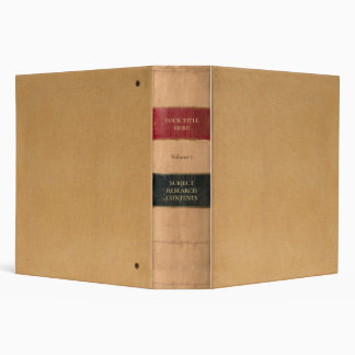 Tricolor Law Book Style 3 Ring Binder