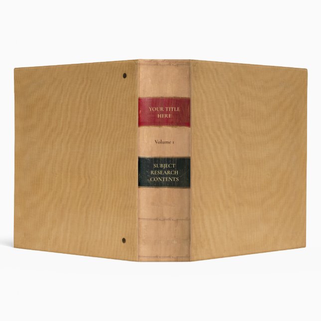 Tricolor Law Book Style 3 Ring Binder (Background)