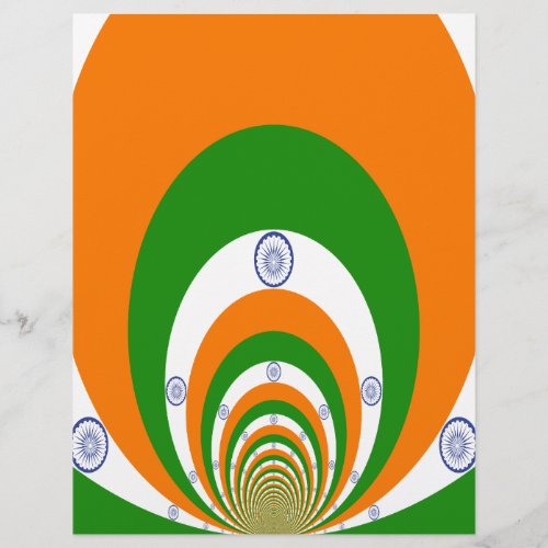 Tricolor of  a very deep saffron white GREEN