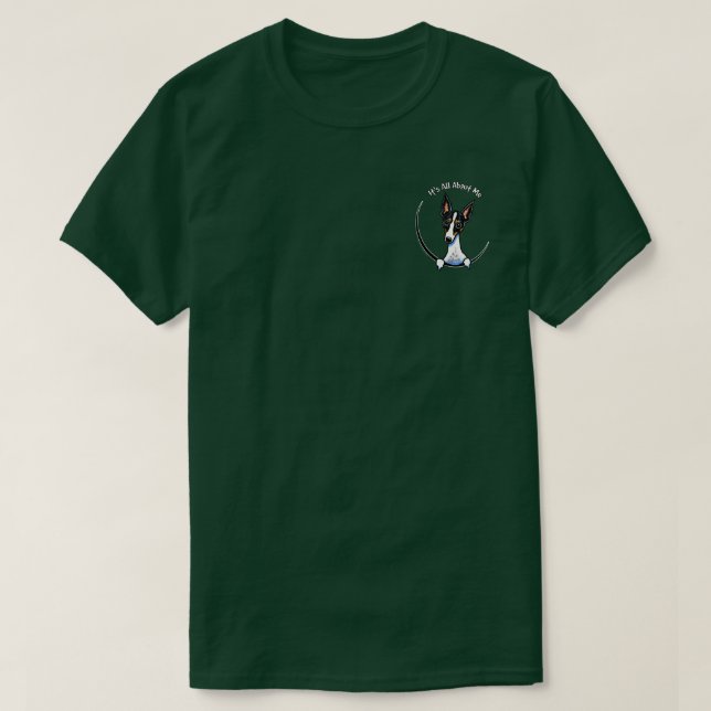 Tricolor Rat Terrier IAAM Pocket T-Shirt (Design Front)