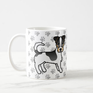 Tricolor Rough Coat Jack Russell Terrier Dog Coffee Mug