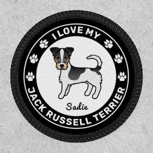 Tricolor Rough Coat Jack Russell Terrier Dog Patch
