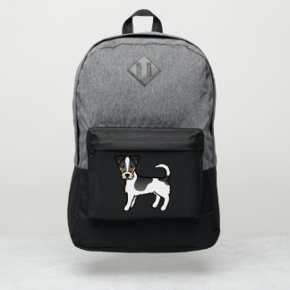 Tricolor Rough Coat Jack Russell Terrier Dog Port Authority® Backpack