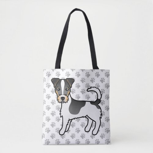 Tricolor Rough Coat Jack Russell Terrier Dog Tote Bag