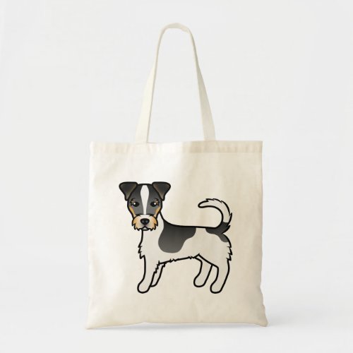 Tricolor Rough Coat Jack Russell Terrier Dog Tote Bag