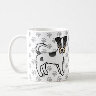 Tricolor Rough Coat Parson Russell Terrier Dogs Coffee Mug