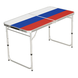 Tricolor Russia flag Beer Pong Table