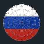 Tricolor Russia flag Dart Board<br><div class="desc">The Russian flag is composed of three horizontal stripes: white,  blue,  and red.</div>