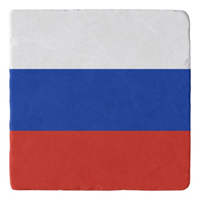Tricolor Russia flag Trivet (Front)