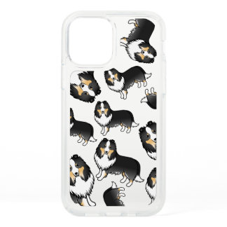 Tricolor Shetland Sheepdog Cartoon Dog Pattern Speck iPhone 12 Case