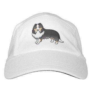 Tricolor Shetland Sheepdog Sheltie Cartoon Dog Hat