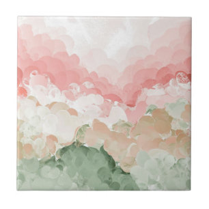 Tricolor small ceramic tile