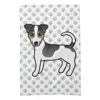 Tricolor Smooth Coat Jack Russell Terrier Dog Kitchen Towel