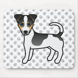 Tricolor Smooth Coat Jack Russell Terrier Dog Mouse Pad
