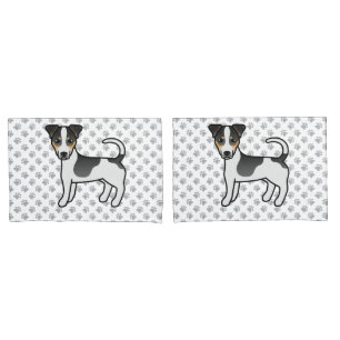Tricolor Smooth Coat Jack Russell Terrier Dog Pillow Case