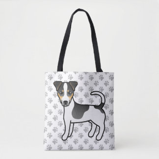Tricolor Smooth Coat Jack Russell Terrier Dog Tote Bag