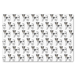 Tricolor Smooth Coat Jack Russell Terrier Dogs Tissue Paper