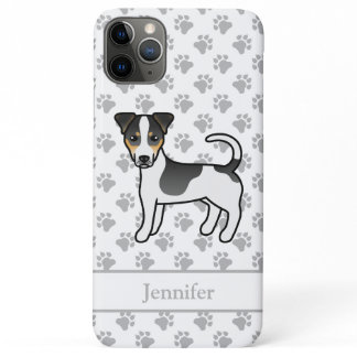 Tricolor Smooth Coat Jack Russell Terrier &amp; Name iPhone 11 Pro Max Case