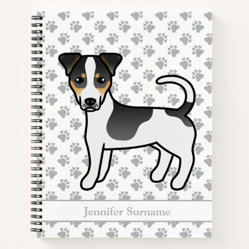 Tricolor Smooth Coat Jack Russell Terrier  Name Notebook