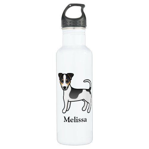 Tricolor Smooth Coat Jack Russell Terrier  Name Stainless Steel Water Bottle