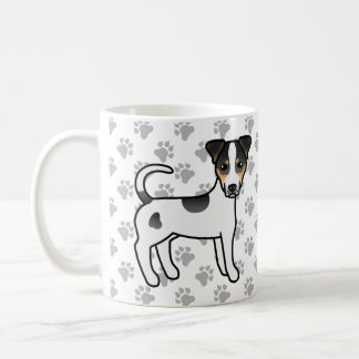 Tricolor Smooth Coat Parson Russell Terrier Dog Coffee Mug