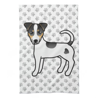 Tricolor Smooth Coat Parson Russell Terrier Dog Kitchen Towel