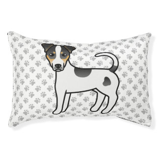 Tricolor Smooth Coat Parson Russell Terrier Dog Pet Bed
