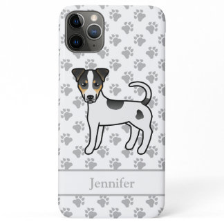 Tricolor Smooth Coat Parson Russell Terrier &amp; Name iPhone 11 Pro Max Case