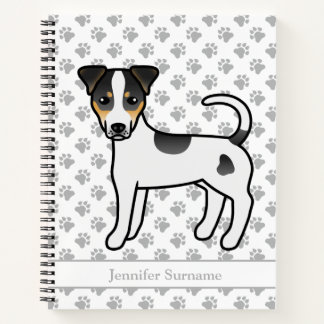 Tricolor Smooth Coat Parson Russell Terrier &amp; Name Notebook