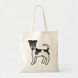 Tricolor Smooth Fox Terrier Cute Cartoon Dog Tote Bag