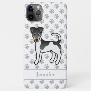 Tricolor Smooth Fox Terrier Cute Dog & Name iPhone 11 Pro Max Case