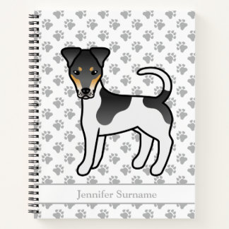 Tricolor Smooth Fox Terrier Cute Dog &amp; Name Notebook