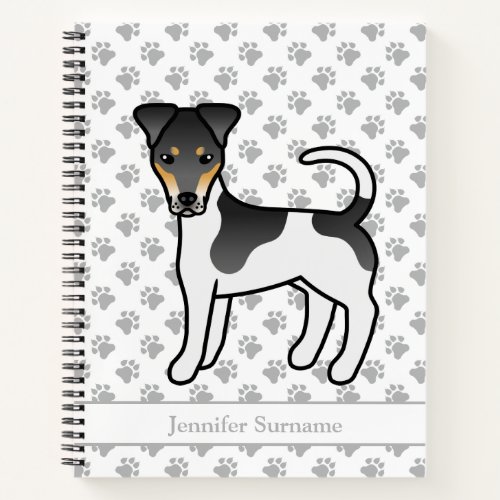 Tricolor Smooth Fox Terrier Cute Dog  Name Notebook