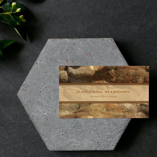 Tricolor Stone Business Card