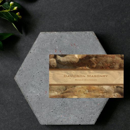 Customizable Tricolor Stone Business Card