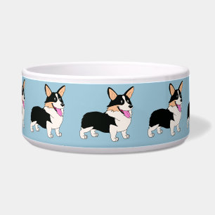 Tricolor Welsh Corgi Cartoon Bowl