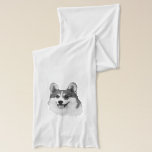 Tricolor Welsh Corgi Scarf<br><div class="desc">Keep them safe and warm with our Tricolor Welsh Corgi white Jersey Scarf. You select the background color. A perfect gift for Corgi lovers of all ages. Designed by www.Zazzle.com/CorgiGifts</div>